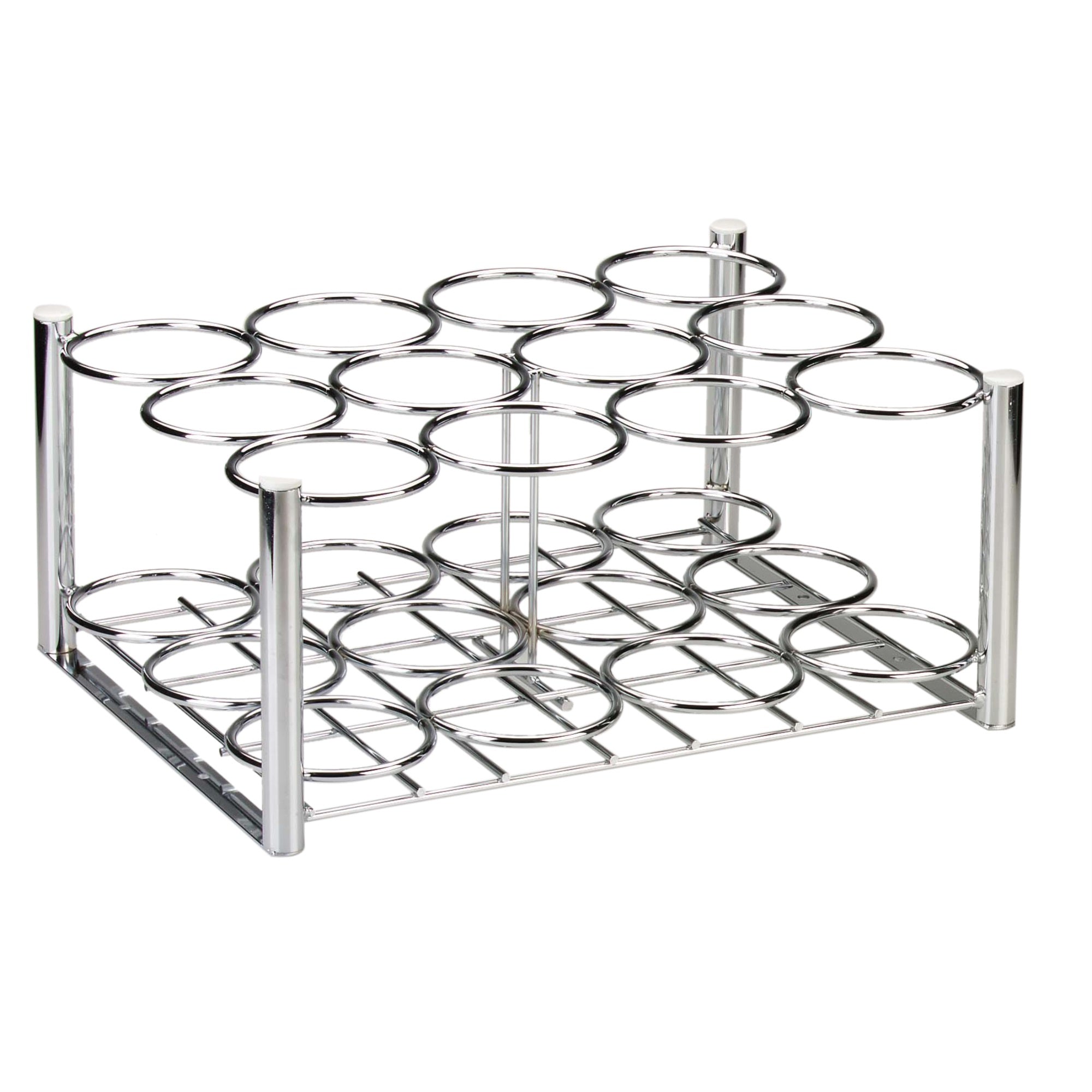 Drive Medical Deluxe Oxygen Cylinder Rack, Chrome, 17″ x 12″ x 9. 5″
