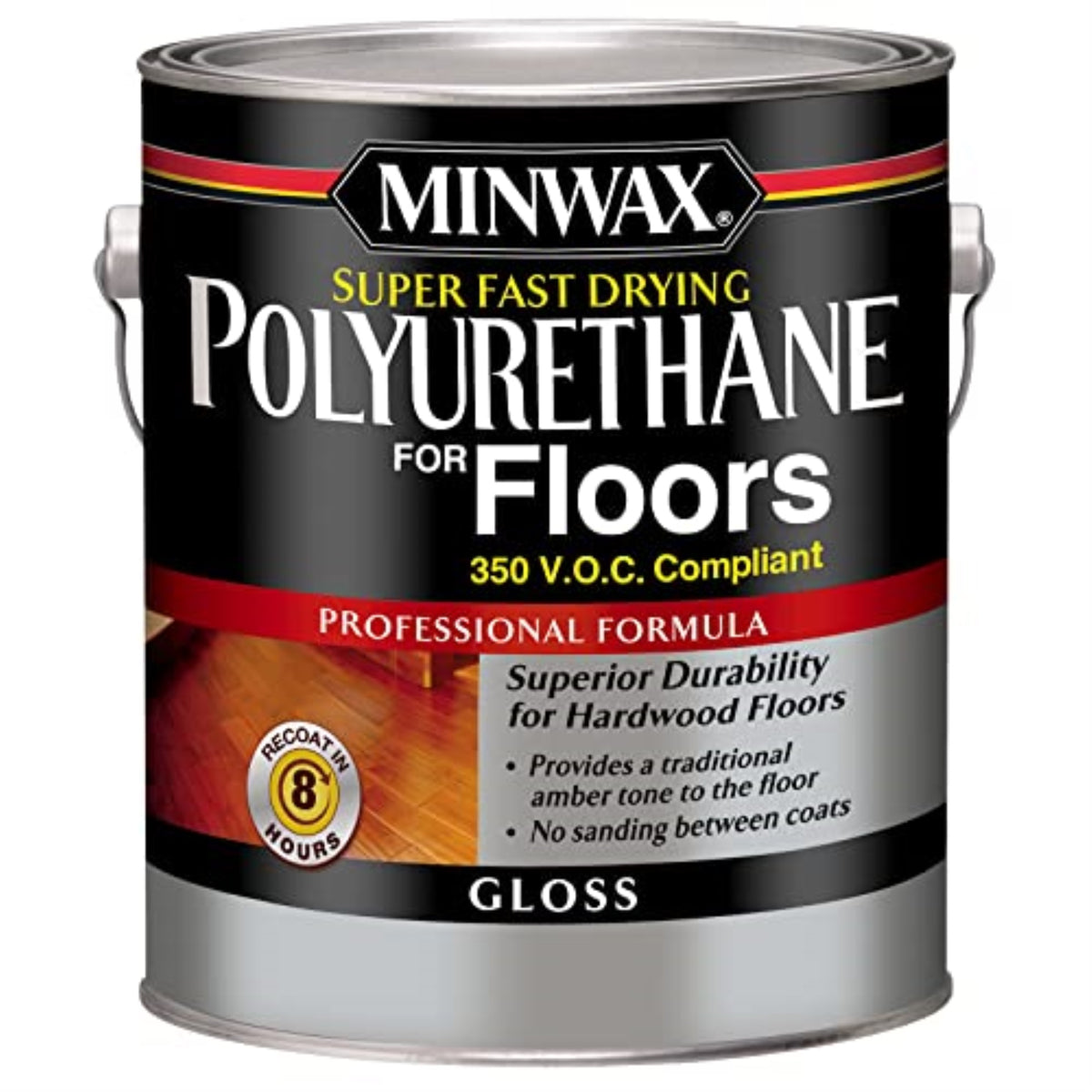 1815992 Polyurethane Flr Gls Gl Minwax Super Fast-Drying Polyurethane For Floors Gloss Clear Oil-Based Fast-Drying Polyurethane 