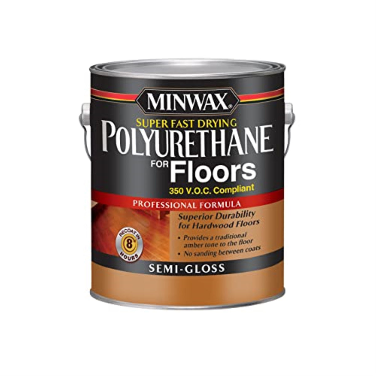 1816503 Polyurethane Flr S-G Gl Minwax Super Fast-Drying Polyurethane For Floors Semi-Gloss Clear Oil-Based Fast-Drying Polyuret