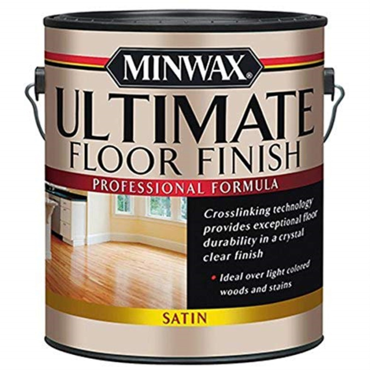 1816578 Floor Fnsh Ultmt Sat Gl Minwax Ultimate Floor Finish Satin Clear Water-Based Ultimate Floor Finish 1 Gal (Pack Of 2)