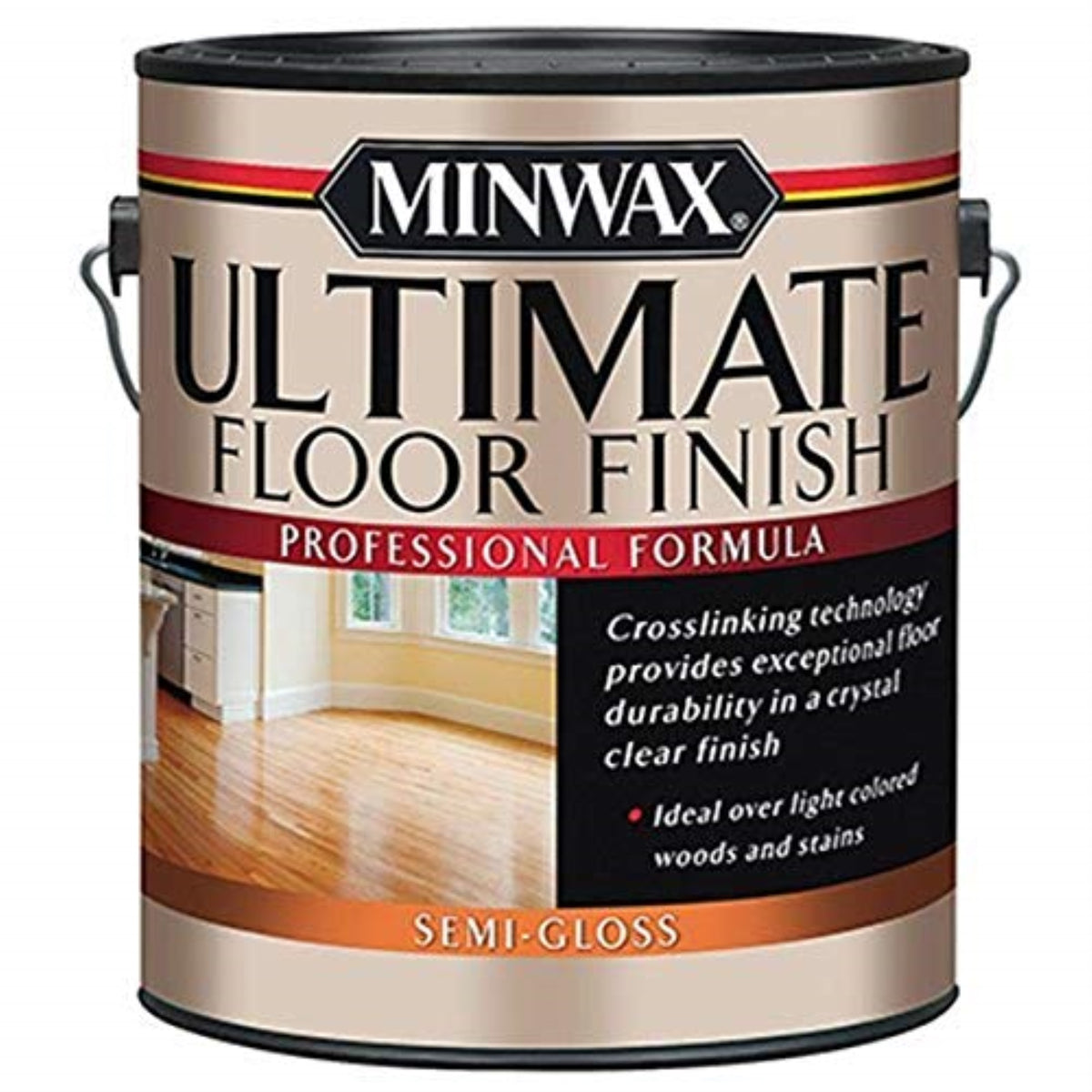 1816727 Floor Fnsh Ultmt S-G Gl Minwax Ultimate Floor Finish Semi-Gloss Clear Water-Based Ultimate Floor Finish 1 Gal (Pack Of 2