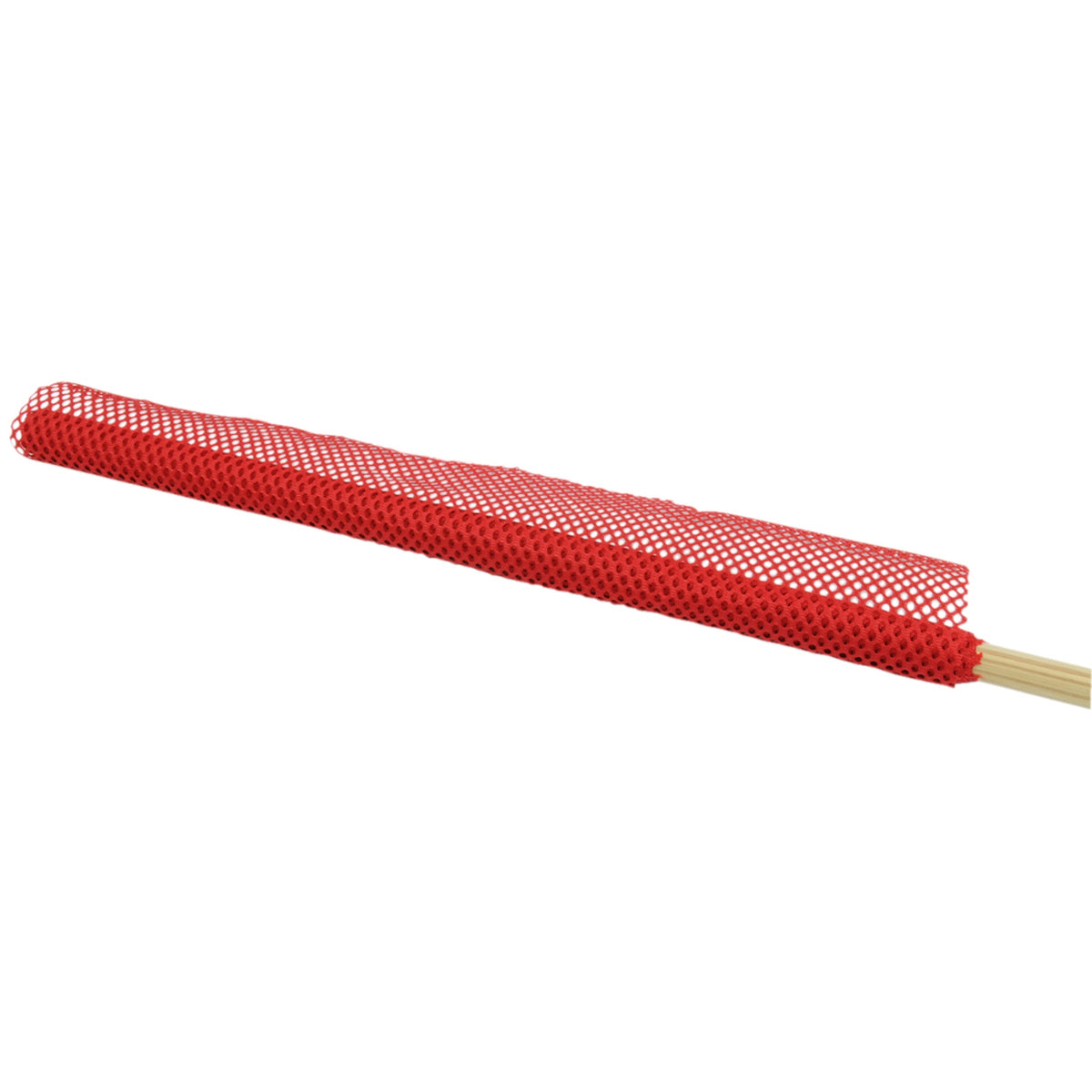 Red Mesh Flag W Wooden Dowel 18In X 18In