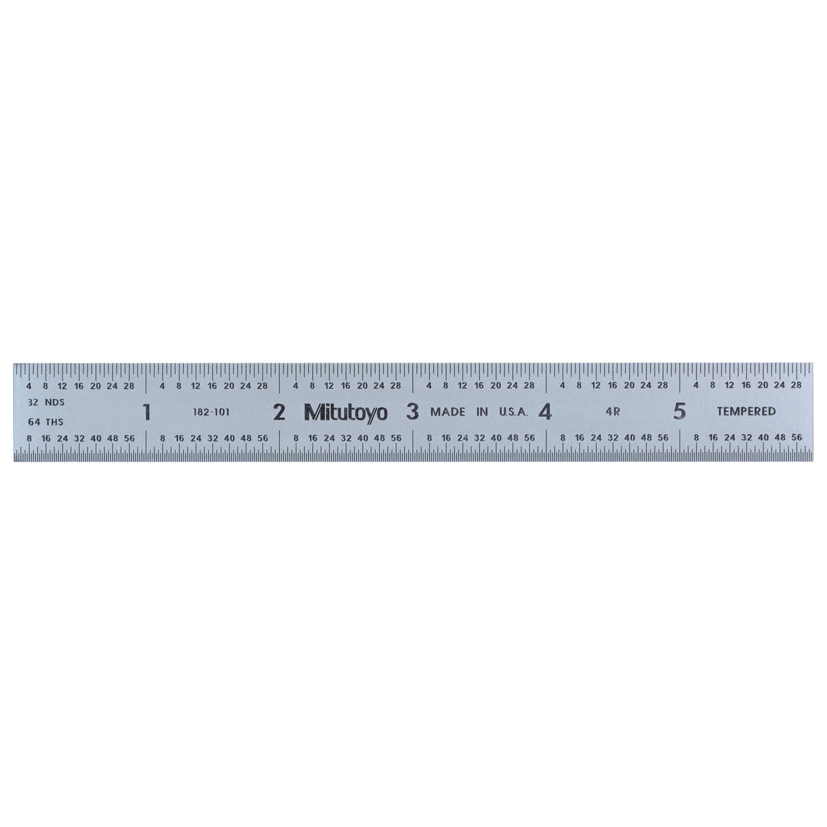 Steel Rule, 6 In, 4R, 3/4 In W