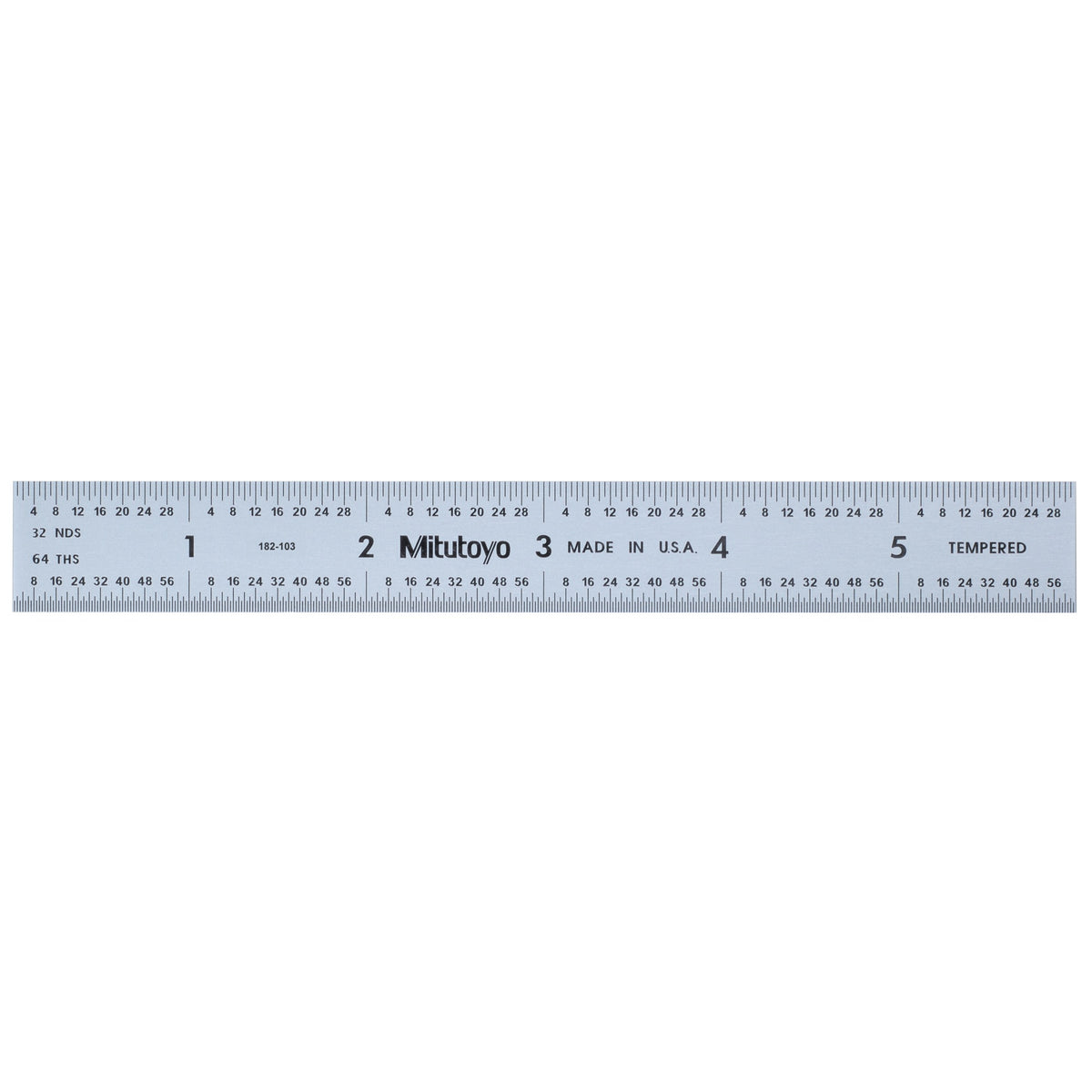 Steel Rule, 6 In, 5R, 3/4 In W