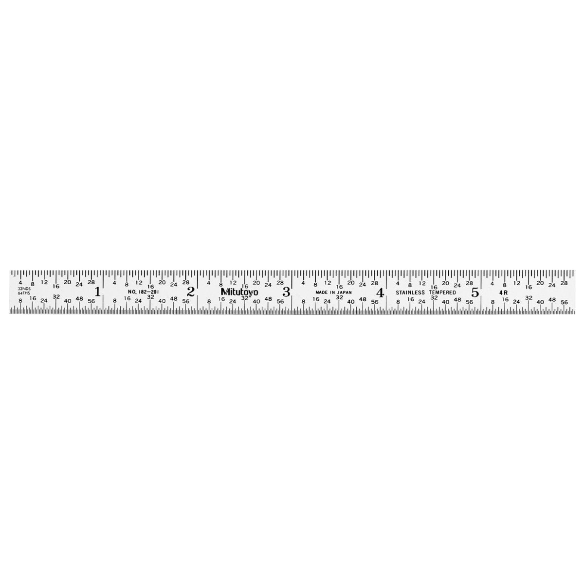 Steel Rule, 6 In, 4R, 1/2 In W, Flex