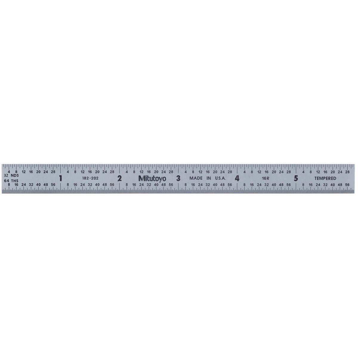 Steel Rule, 6 In, 16R, 1/2 In W, Flex