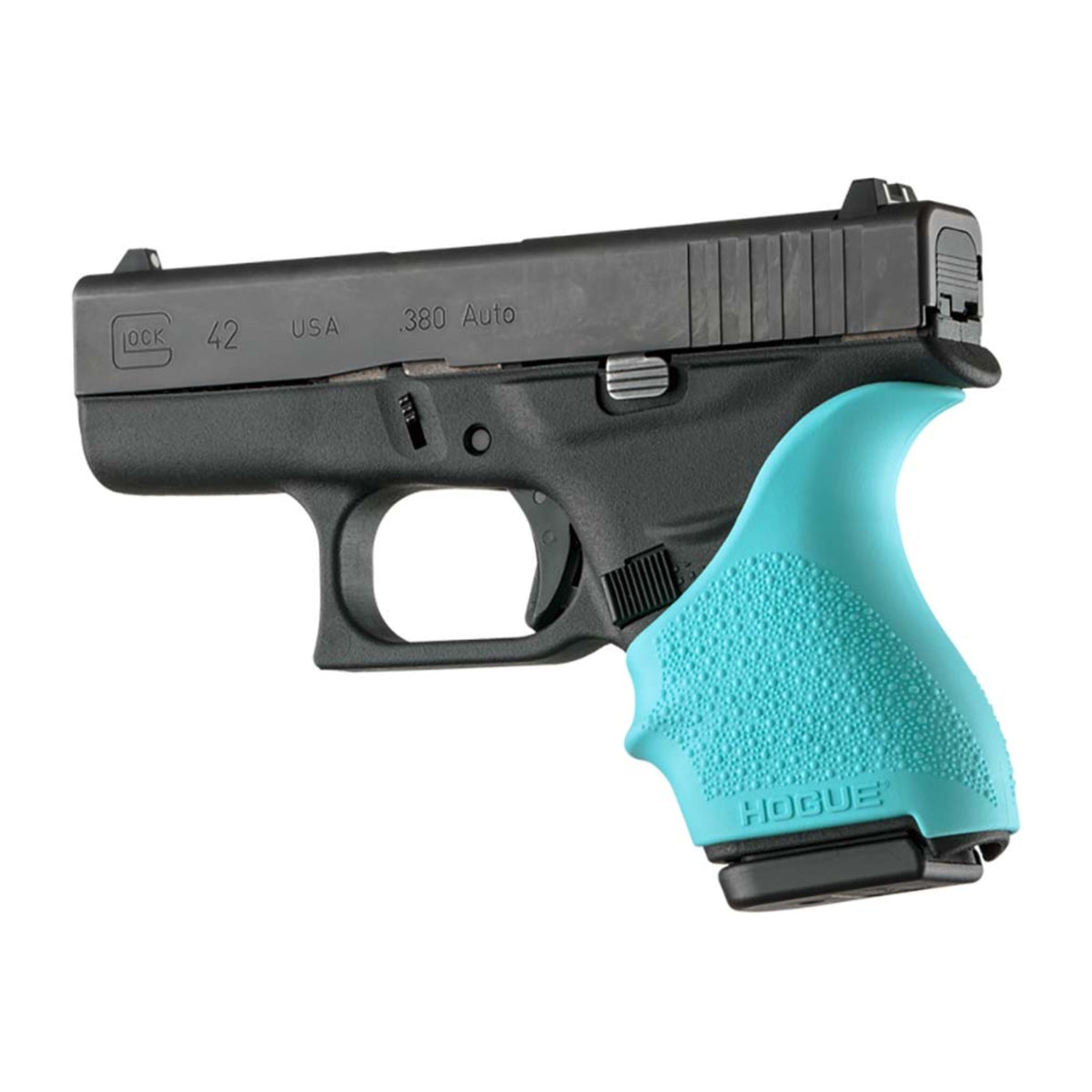 Hogue Hall Beavertail Grip Sleeve Glock 42 43 Aqua