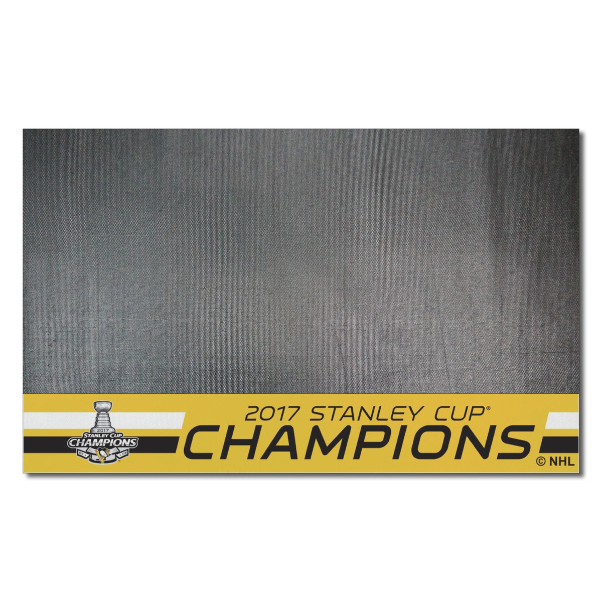 Pittsburgh Penguins 2017 Nhl Stanley Cup Champions Vinyl Grill Mat - 26In. X 42In.