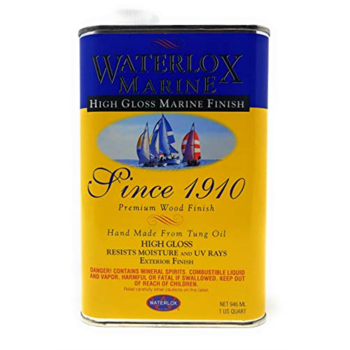 1826734 Wood Finish Hi Gloss 1Qt Waterlox High-Gloss Clear Oil-Based Wood Finish 1 Qt (Pack Of 6)