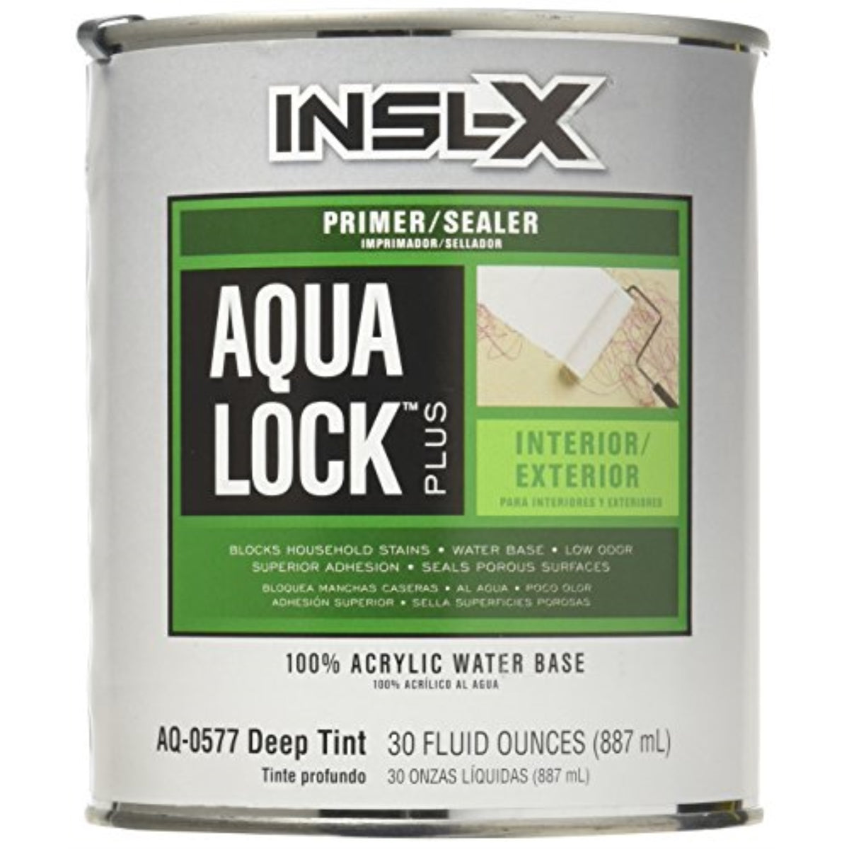 1832872 Primer/Sealer Acrylc 1Qt Insl-X Aqua Lock Deep Tint Water-Based Acrylic Primer And Sealer 1 Qt (Pack Of 4)