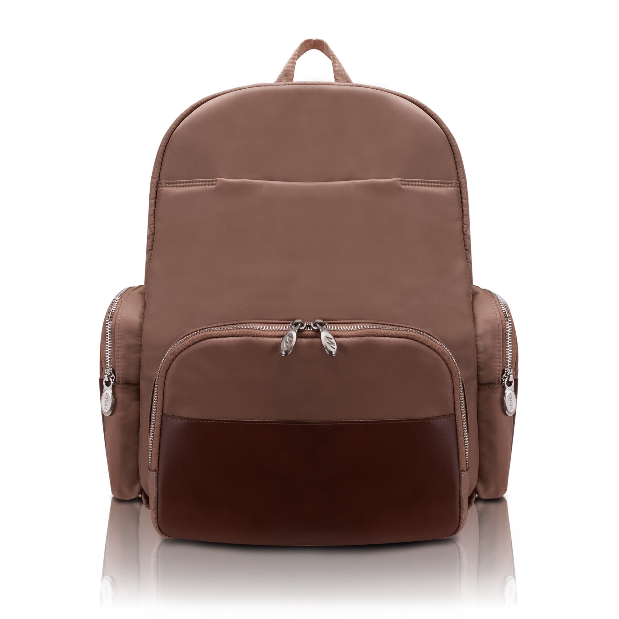 N Series | Cumberland | 17 Nylon Dual Compartment Laptop Backpack - Khaki