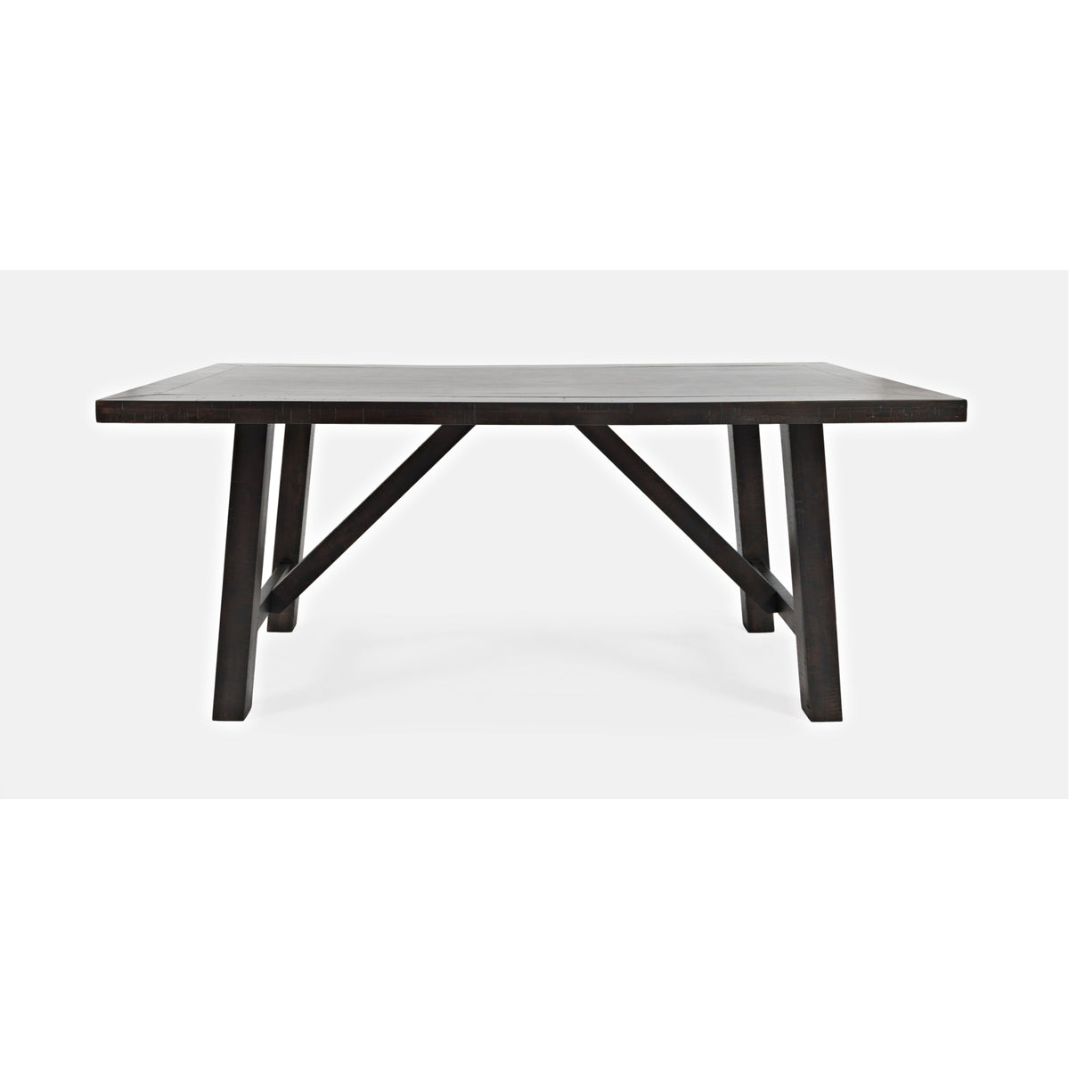 American Rustics 72' Distressed Solid Wood Trestle Dining Table