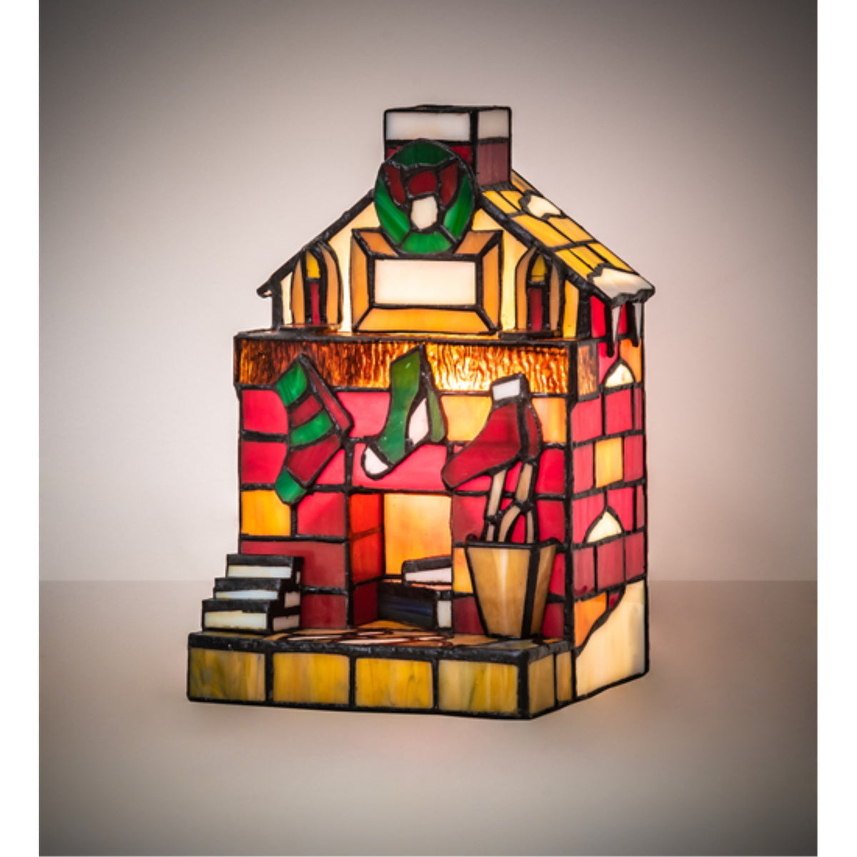 9'H Tiffany Fireplace Accent Lamp.614
