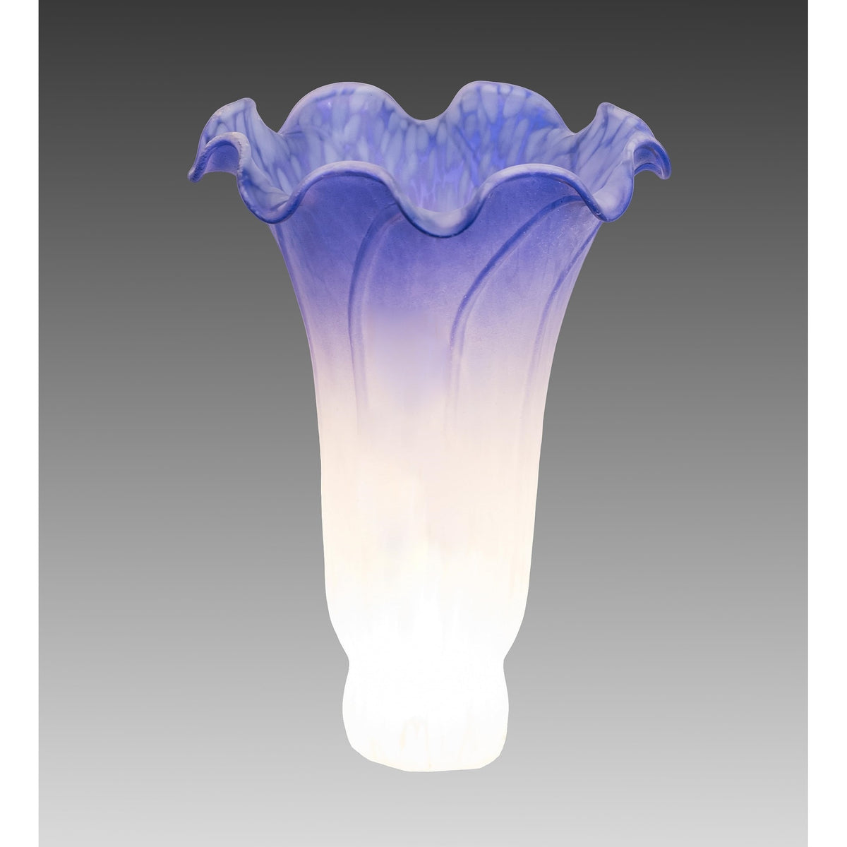 4' Wide X 6' High Blue/White Pond Lily Shade