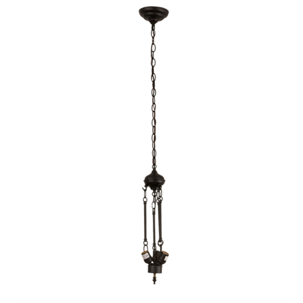 20'W Solar Black 3 Lt Inverted Pendant Hardware