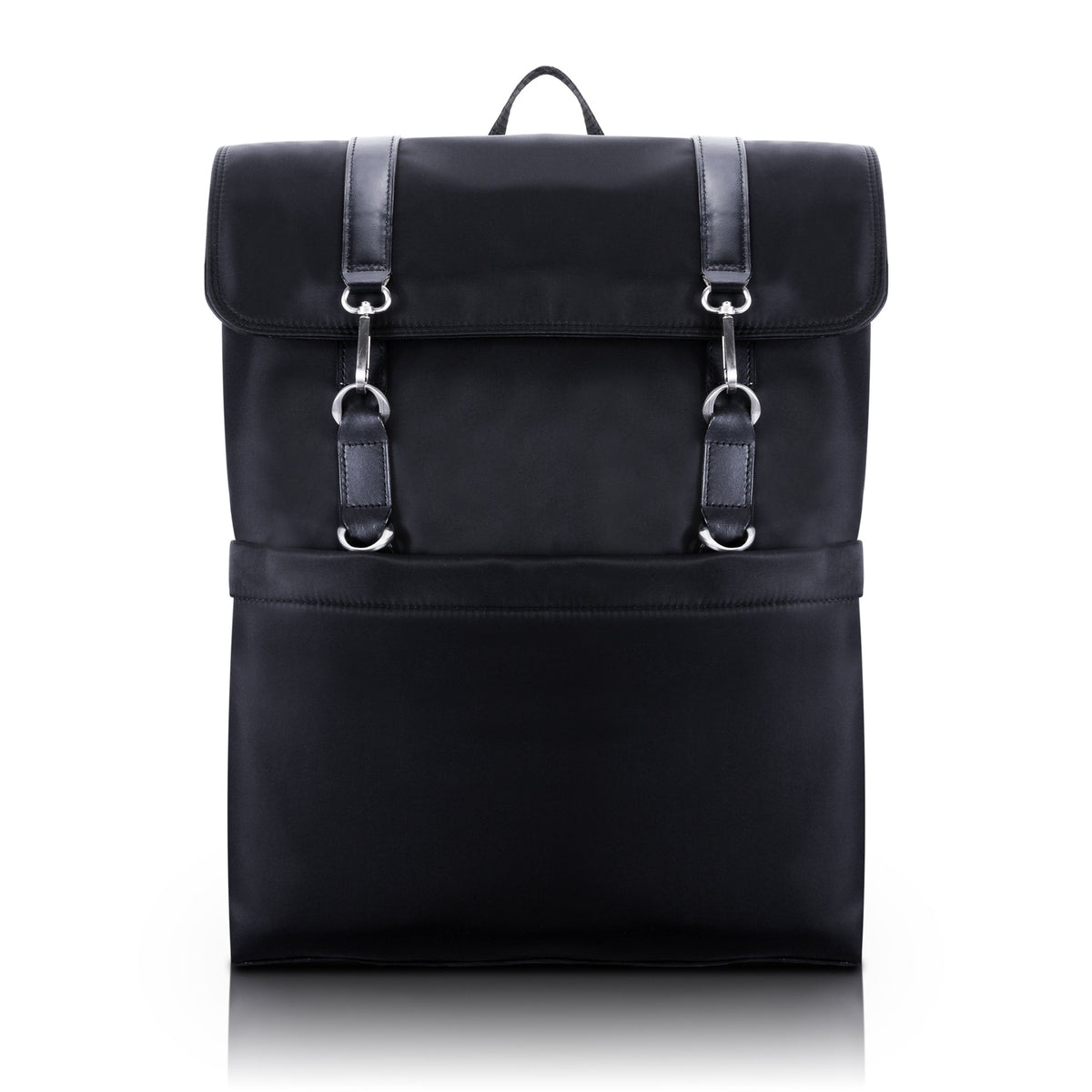 N Series | Element | 17 Nylon Flap Over Laptop Backpack - Black