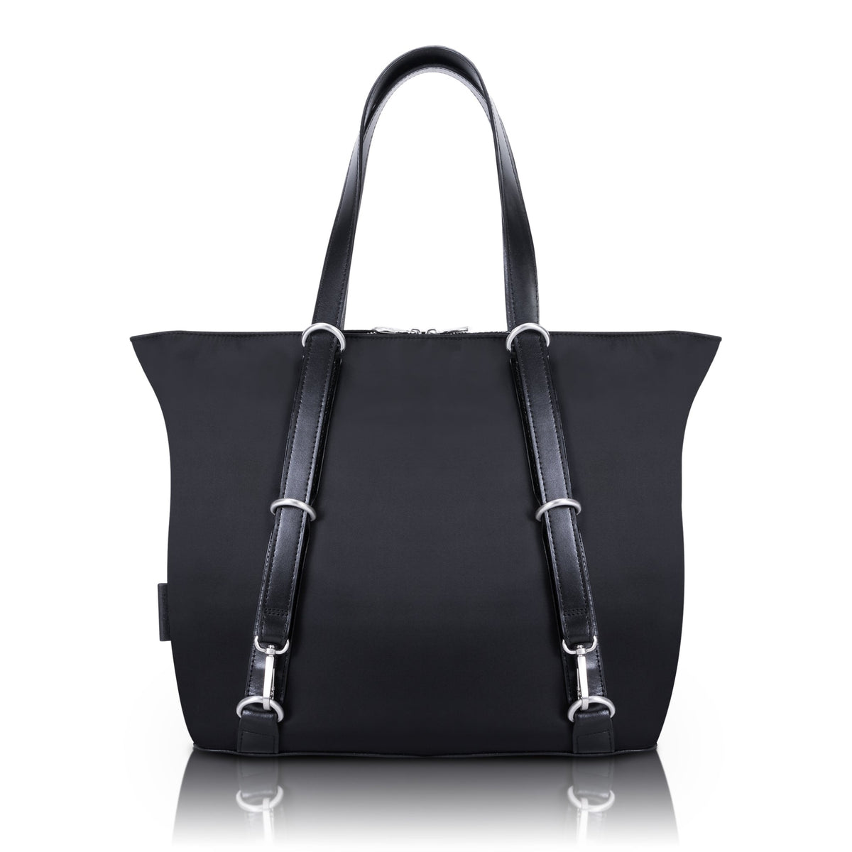 N Series | Dylan | 3-In-1 Nylon Convertible Backpack Tote - Black