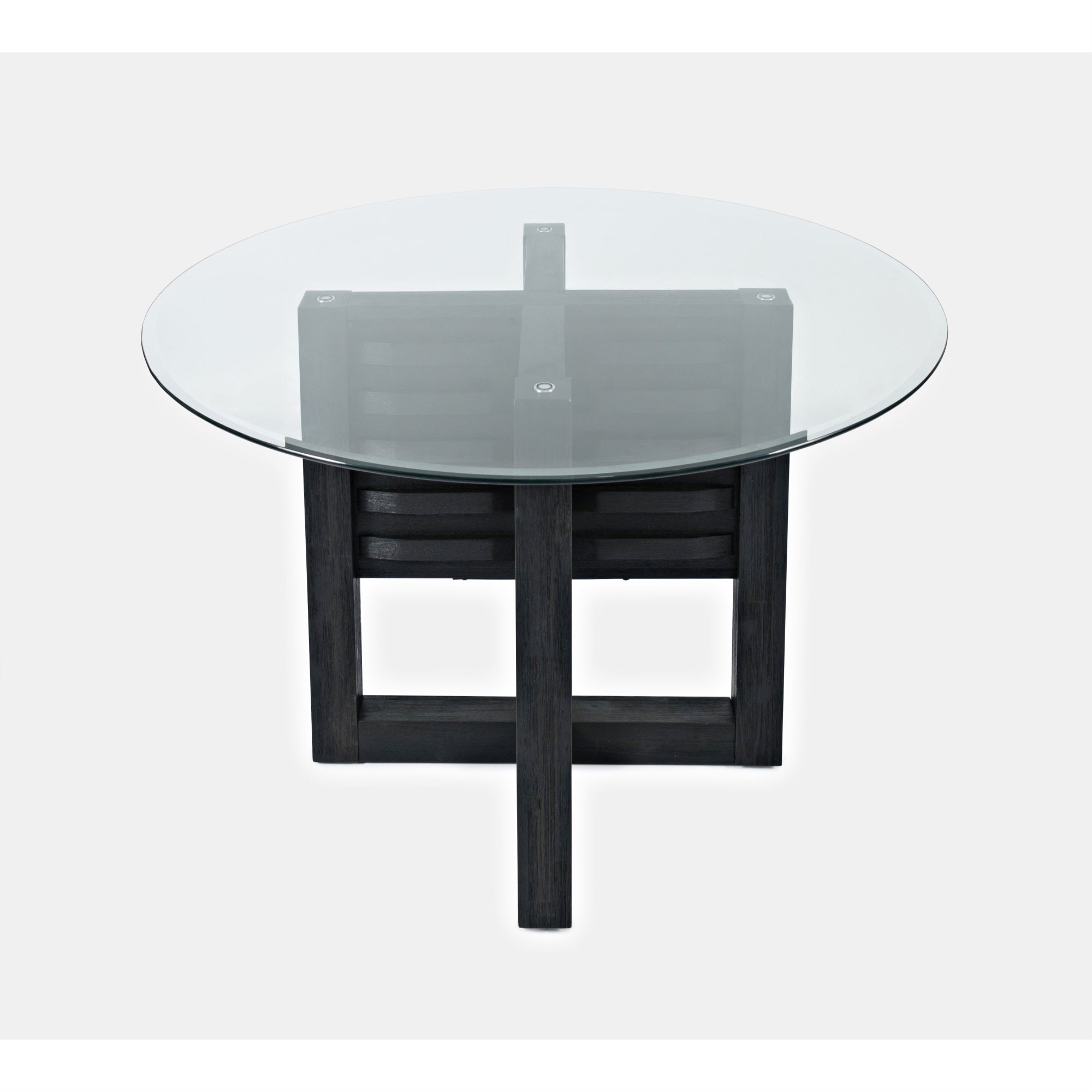 Altamonte Contemporary 48' Round Dining Table With Glass Top