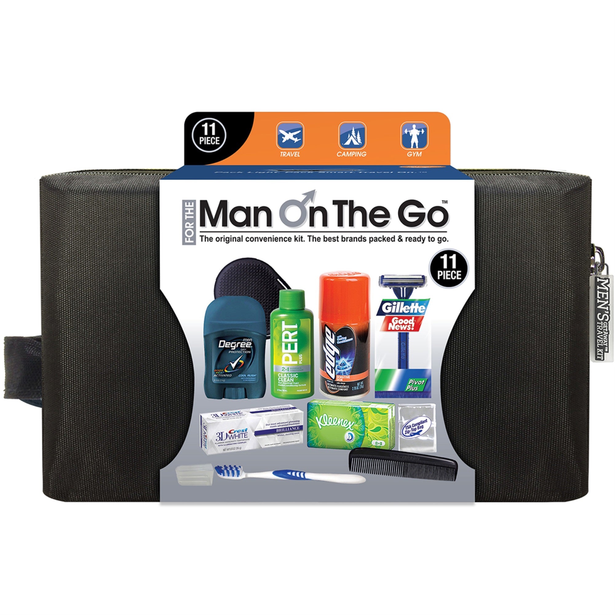 Man On The Go 13 Piece Travel Kit