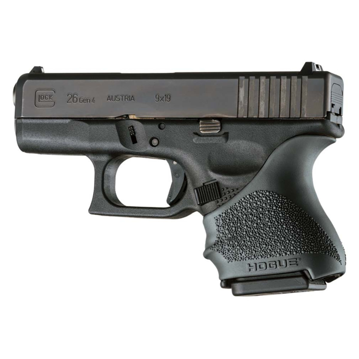 Hogue Hall Beavertail Grip Sleeve Glock 26 27 Black