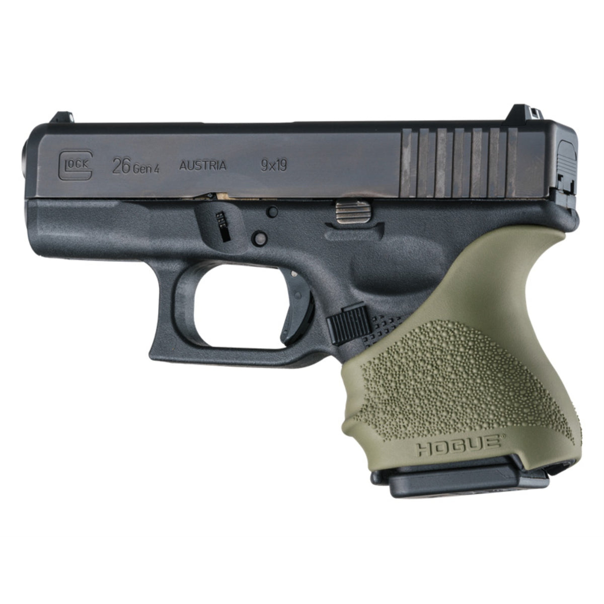 Hogue Handall Beavertail Grip Sleeve Glock 26/27 Od Green