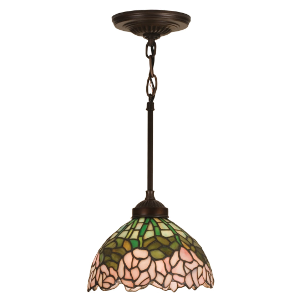 8' Wide Tiffany Cabbage Rose Mini Pendant
