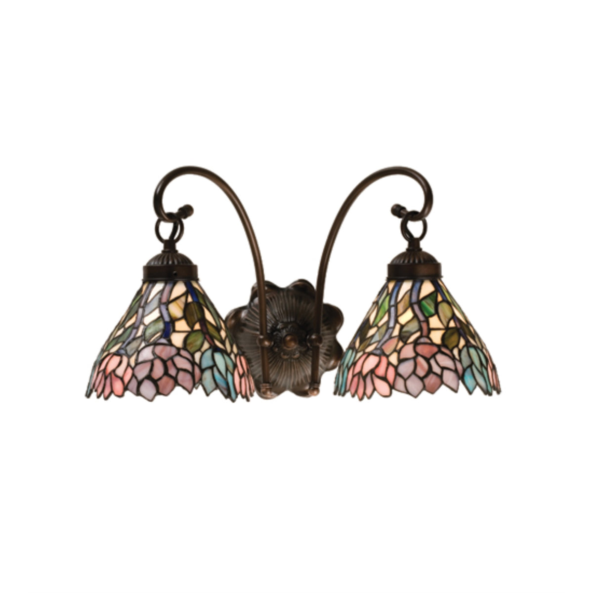 17W Wisteria 2 Lt Wall Sconce
