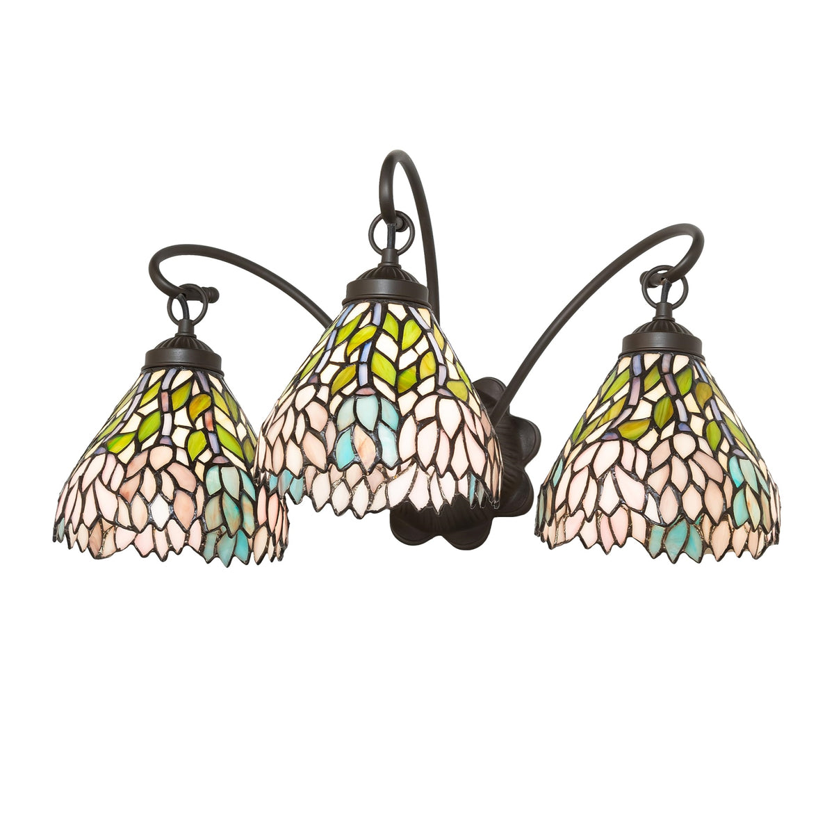 22' Wide Wisteria 3 Light Wall Sconce
