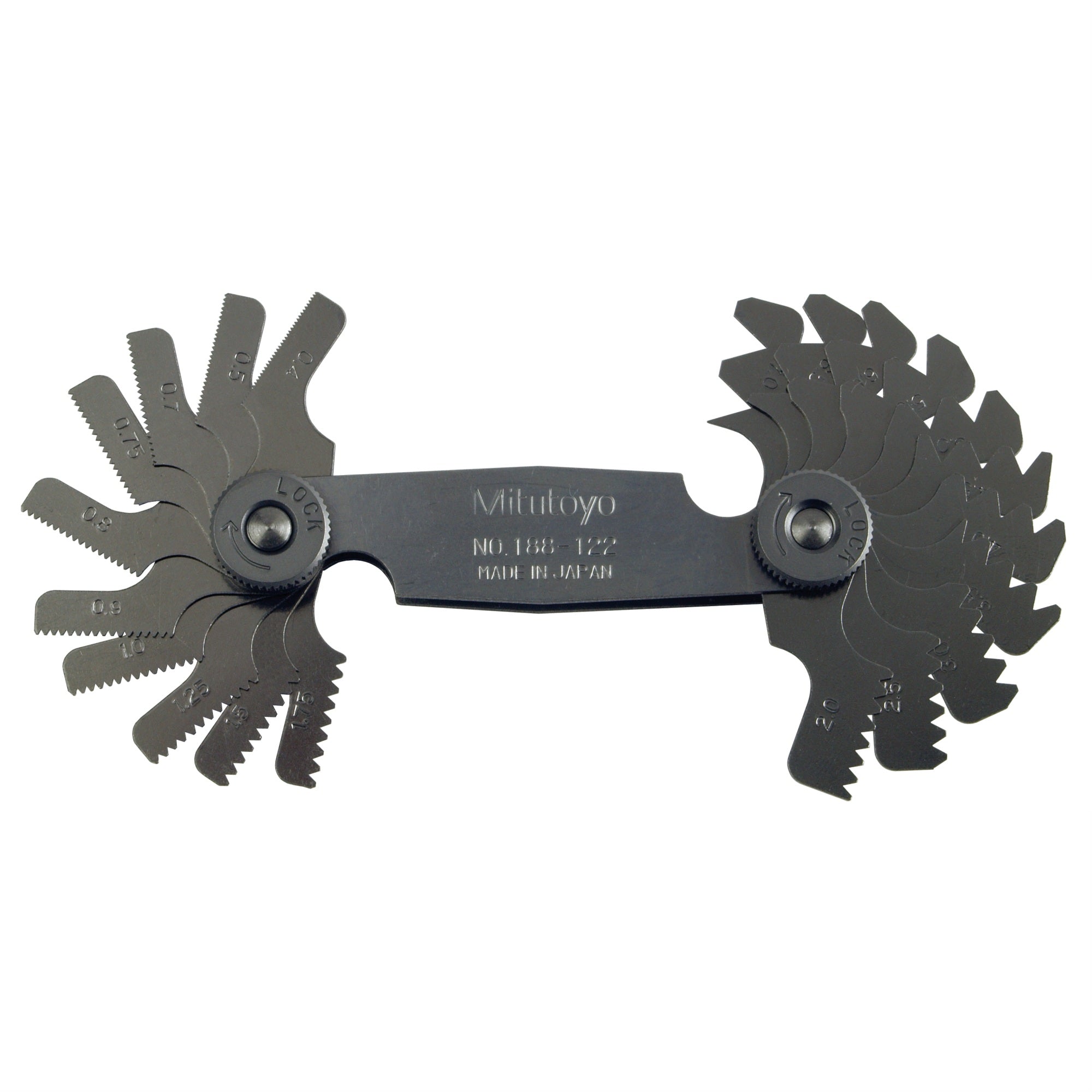 Ptch Gage Set, .4-7Mm, 60 Deg, 21 Lvs