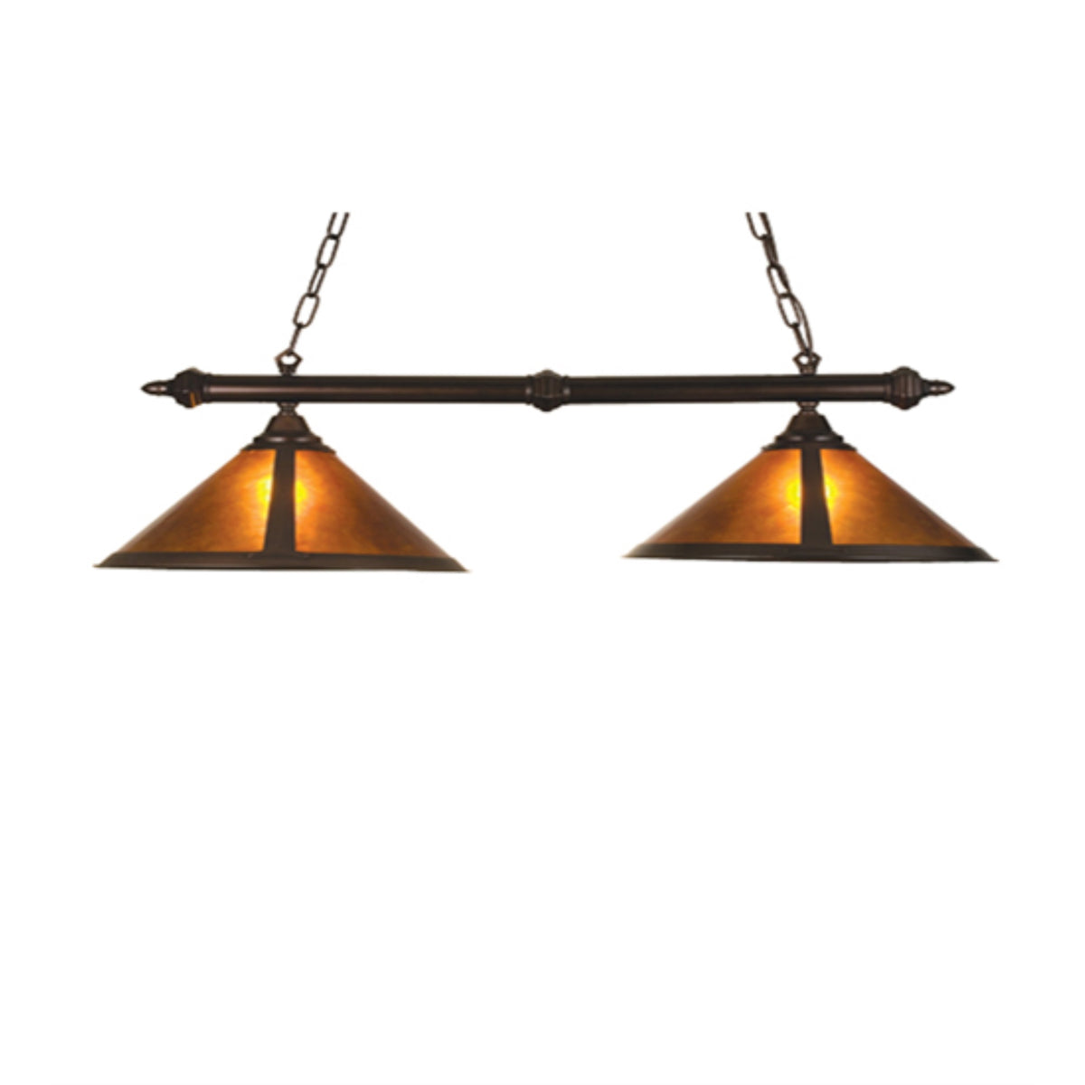 38' Long Sutter 2 Light Island Pendant
