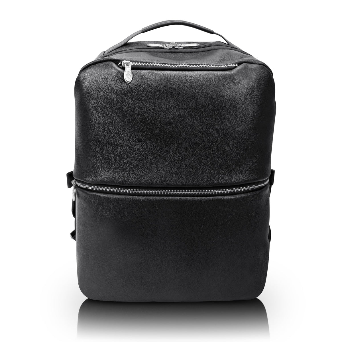 U Series | East Side | 17 Leather, 2-In-1, Laptop & Tablet, Convertible Travel Backpack & Cross-Body - Black