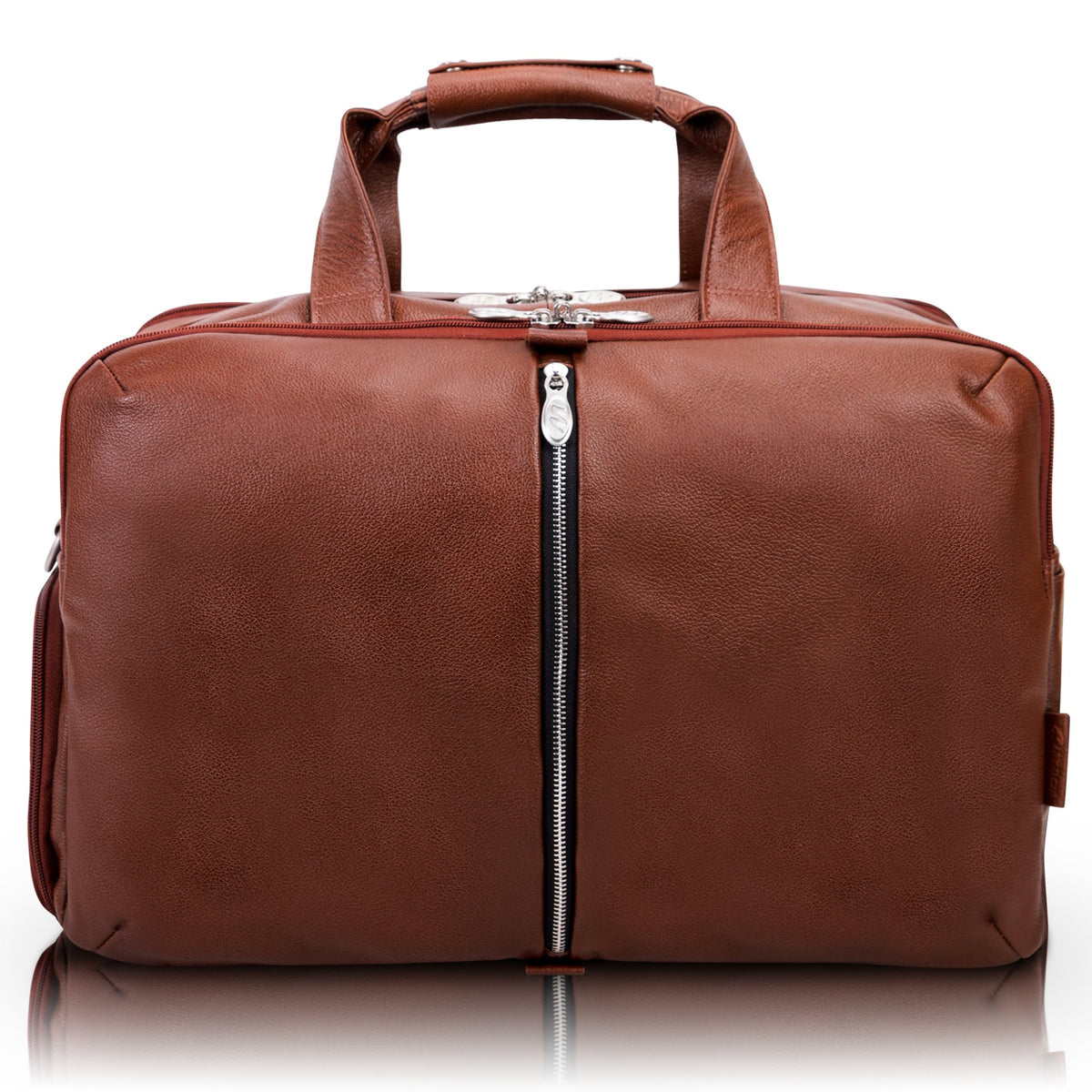 U Series | Avondale | 19 Leather, Triple Compartment, Carry-All, Travel, Laptop Duffel - Brown