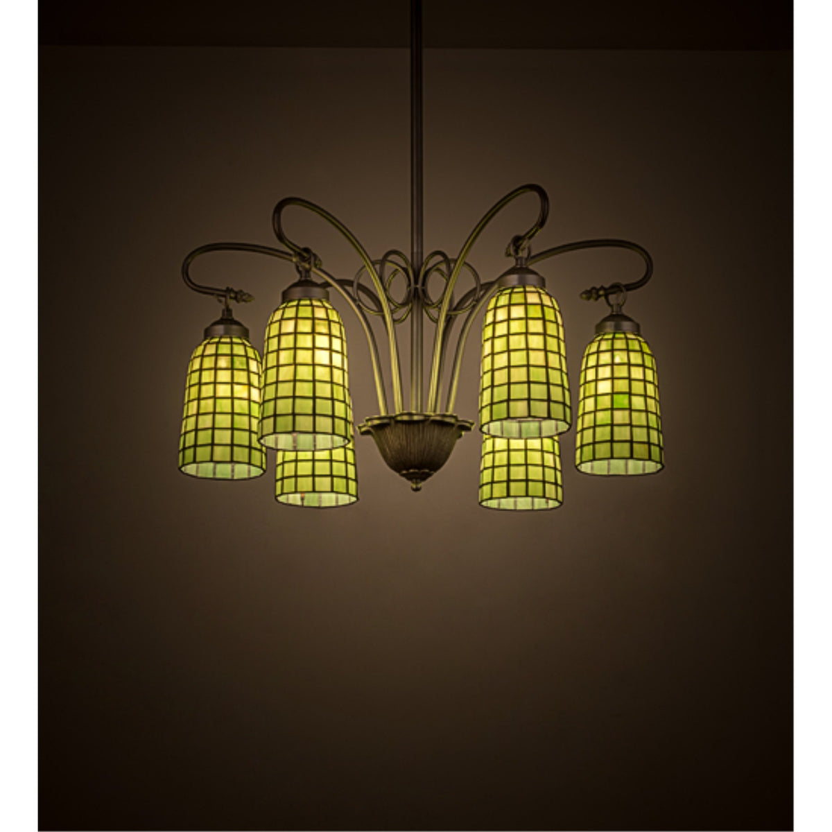 26'W Terra Verde 6 Lt Chandelier