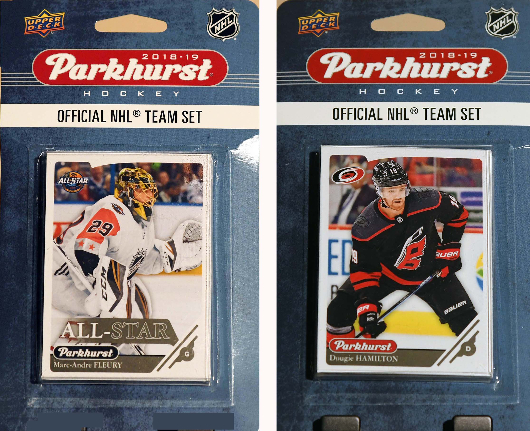 Nhl Carolina Hurricanes 2018-19 Parkhurst Team Set And An All-Star Set