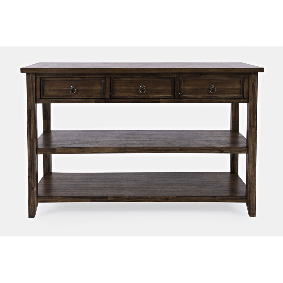 Bakersfield Mission Style  Sofa Table With Three Drawers
