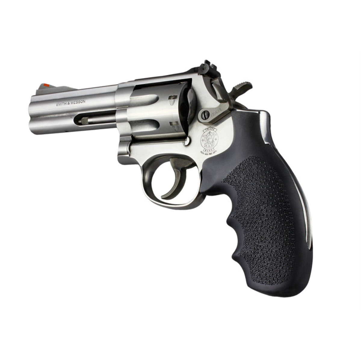 Hogue S&W Kl Frame Round Butt Rubber Monogrip Black
