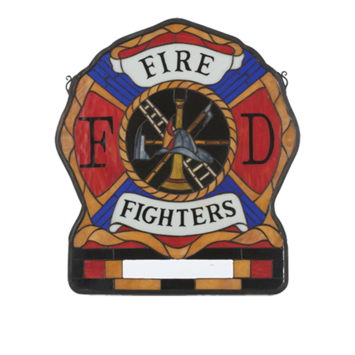 20'W X 23'H Personalized Fireman'S Shield Stained Glass Window