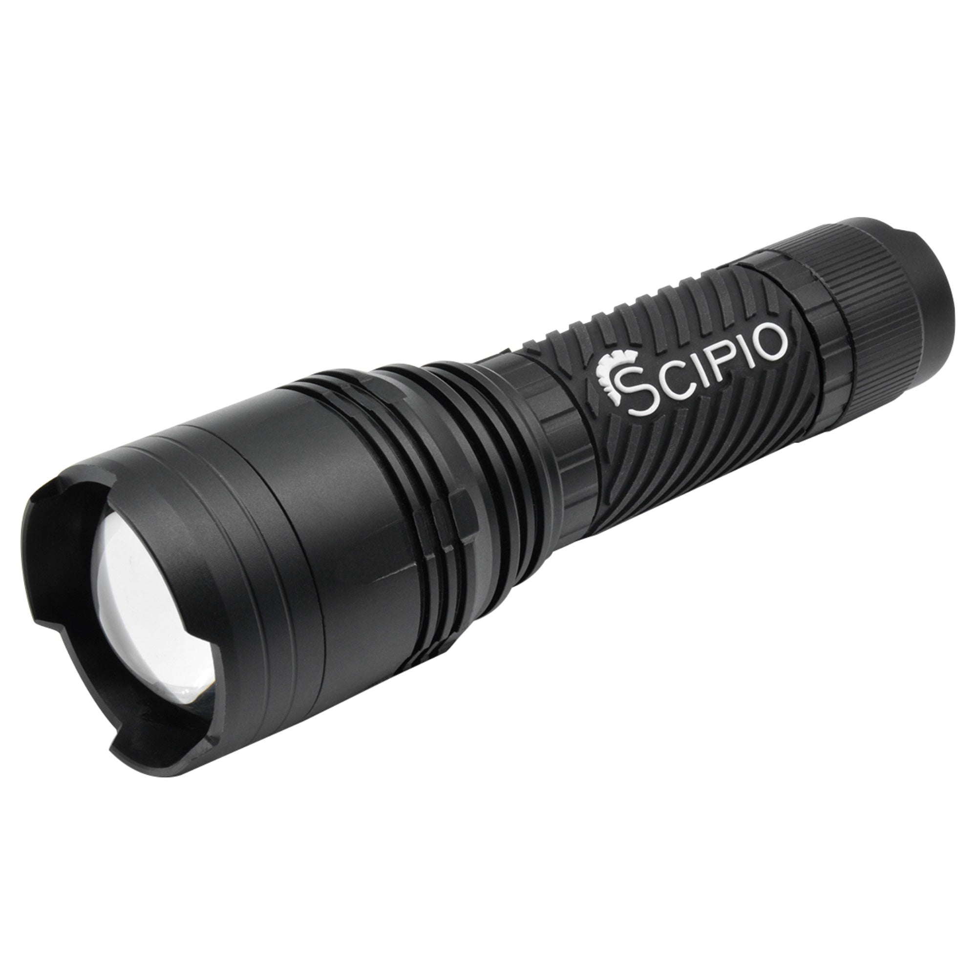 Scipio Tactical Led Flashlight 1903022R - 1000 Lumens 3-Mode Light Beam - Black