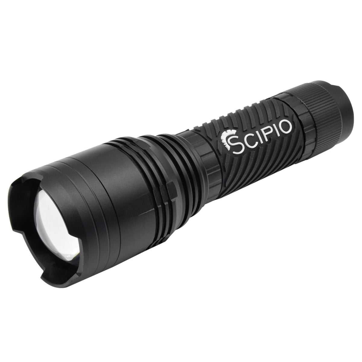 Scipio Tactical Led Flashlight 1903022R - 1000 Lumens 3-Mode Light Beam - Black