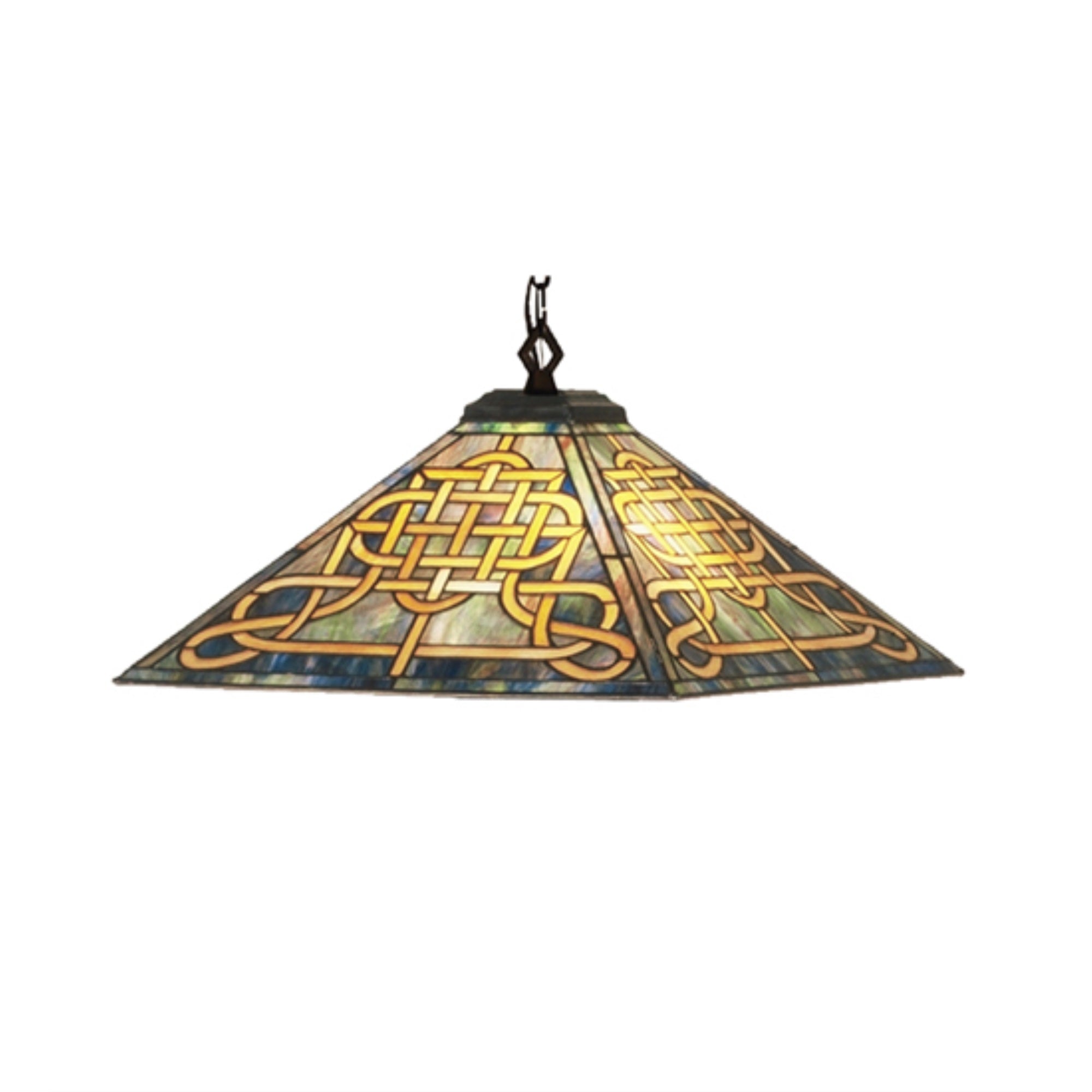 17'Sq Knotwork Mission Pendant