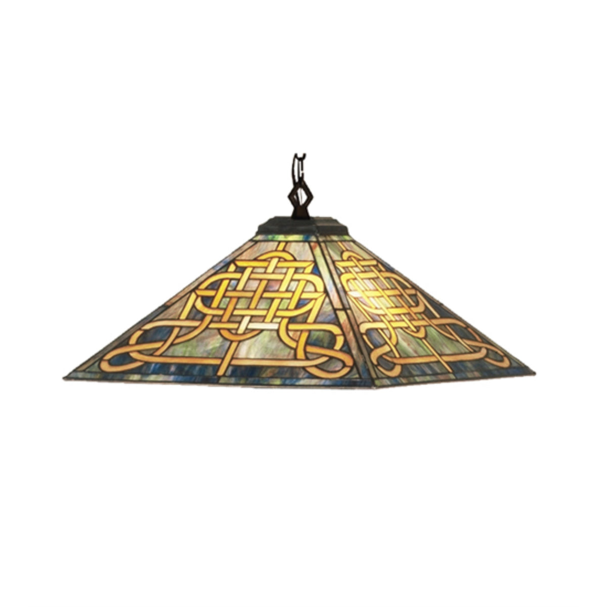 17'Sq Knotwork Mission Pendant