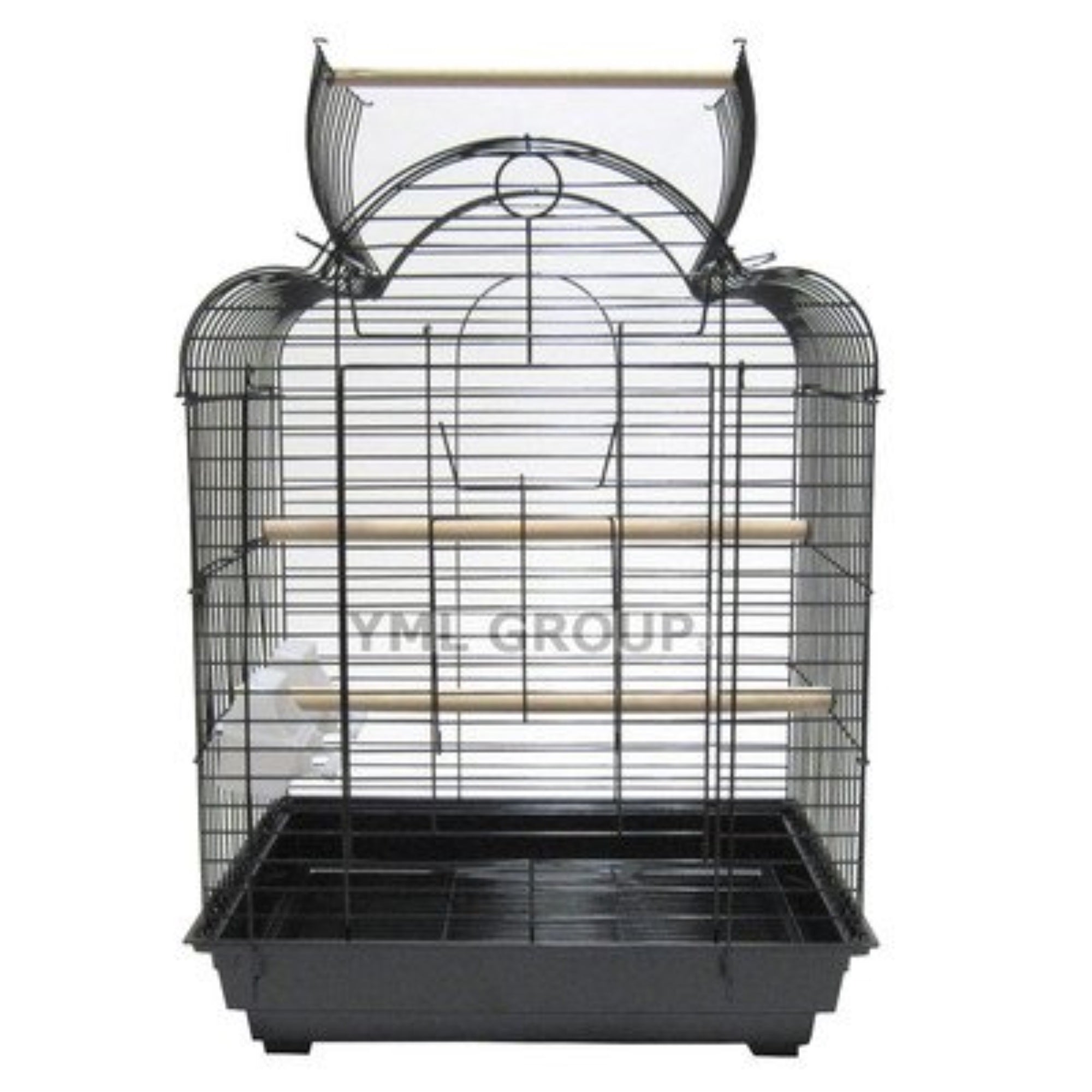 1904 3/4' Bar Spacing Open Dome Top Small Parrot Bird Cage - 20'X16' In White