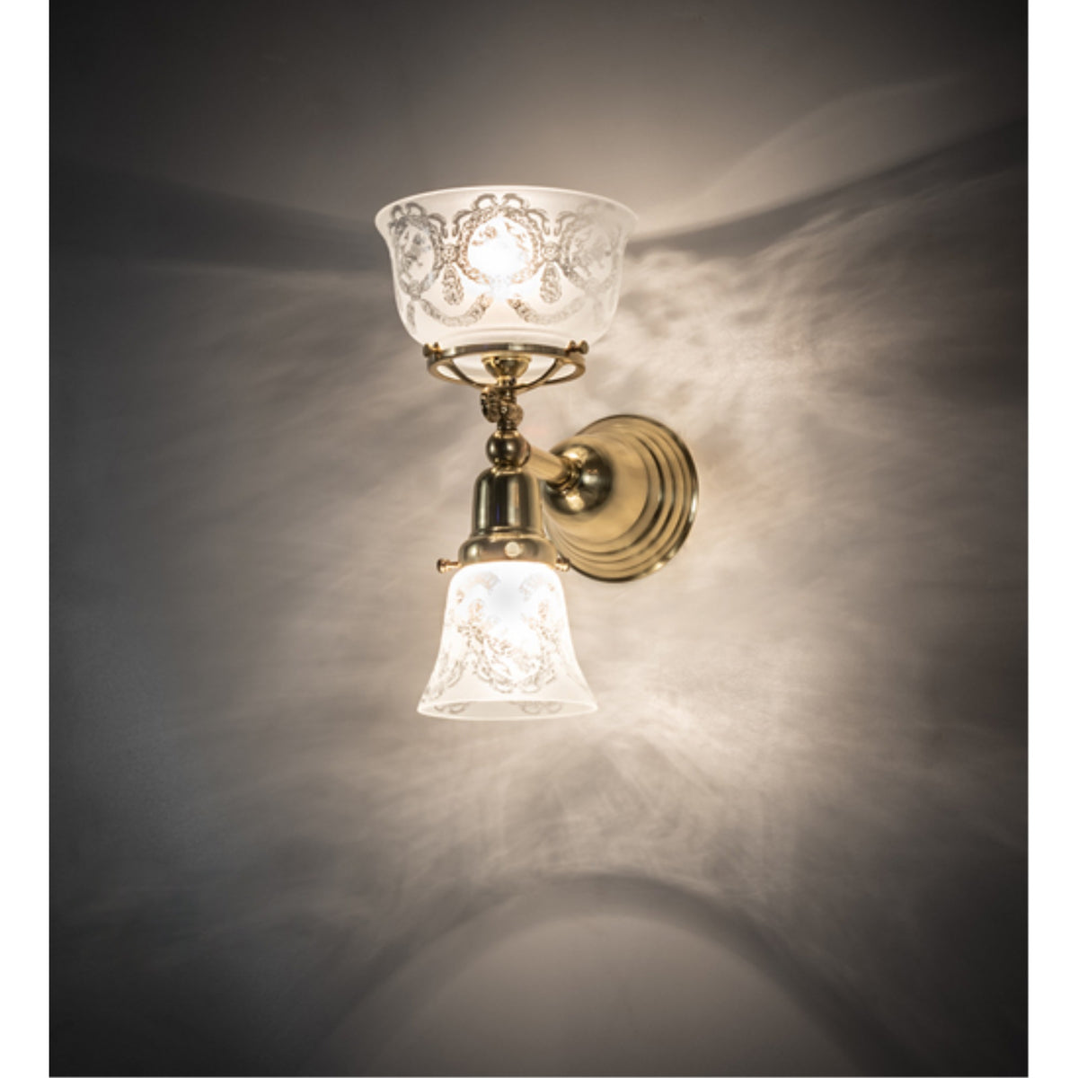 7.5' Wide Revival Gas & Electric 2 Light Wall Sconce
