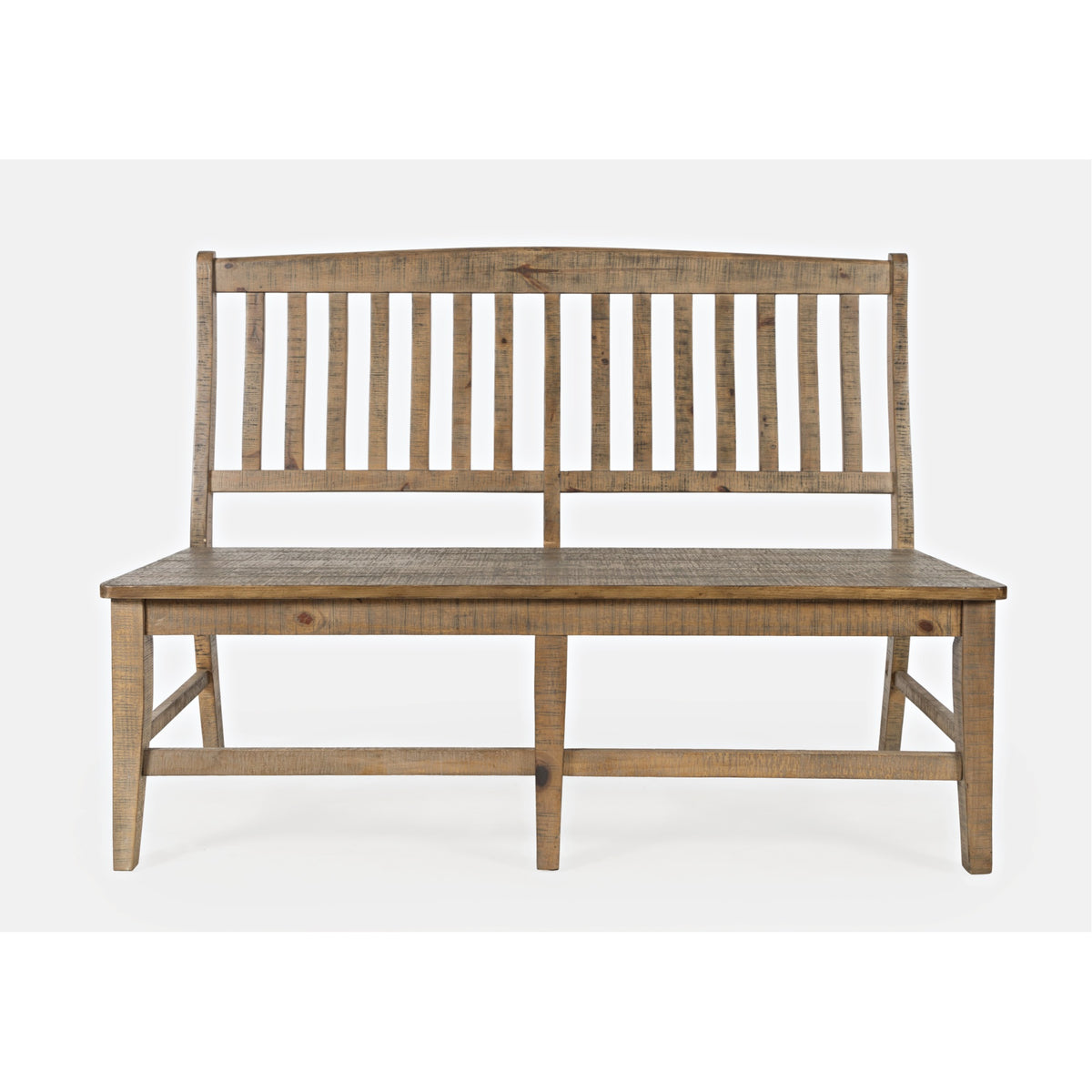 Carlyle Crossing Modern Rustic Solid Wood Slatback Dining Bench