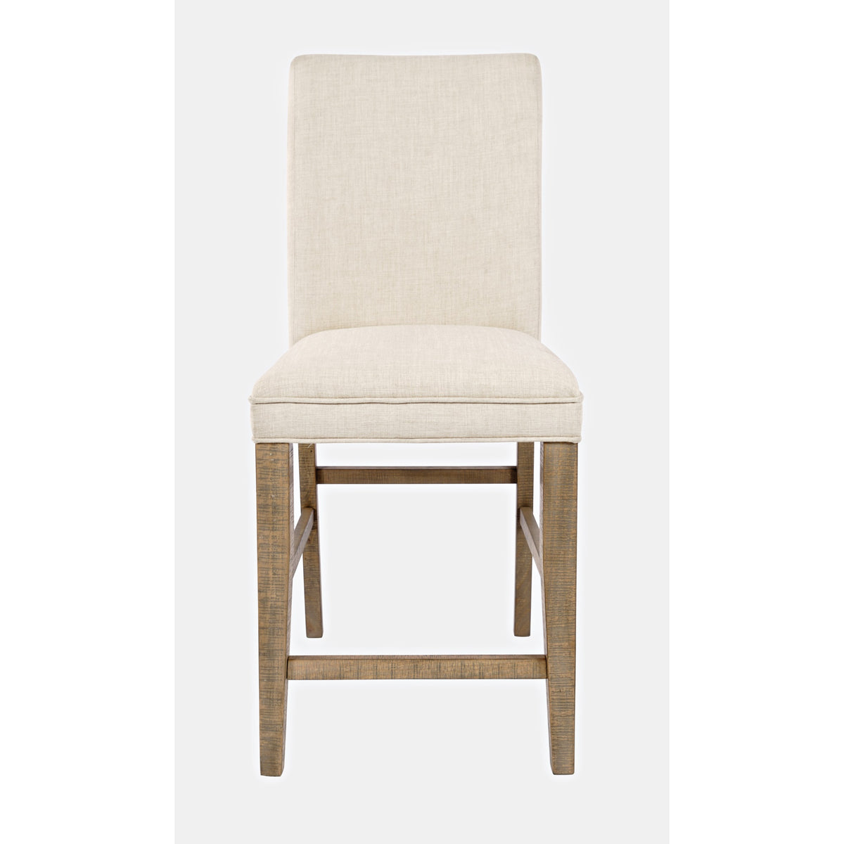 Carlyle Crossing Modern Rustic Distressed Solid Wood Upholstered Parsons Stool (Set Of 2)