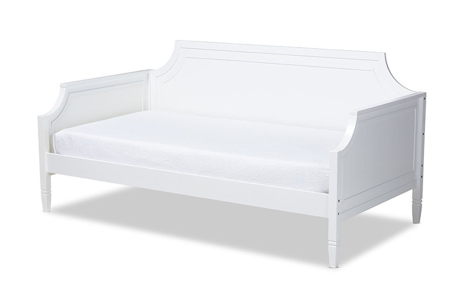 Baxton Studio Mariana Classic and Traditional White Finished Wood Twin Size Daybed