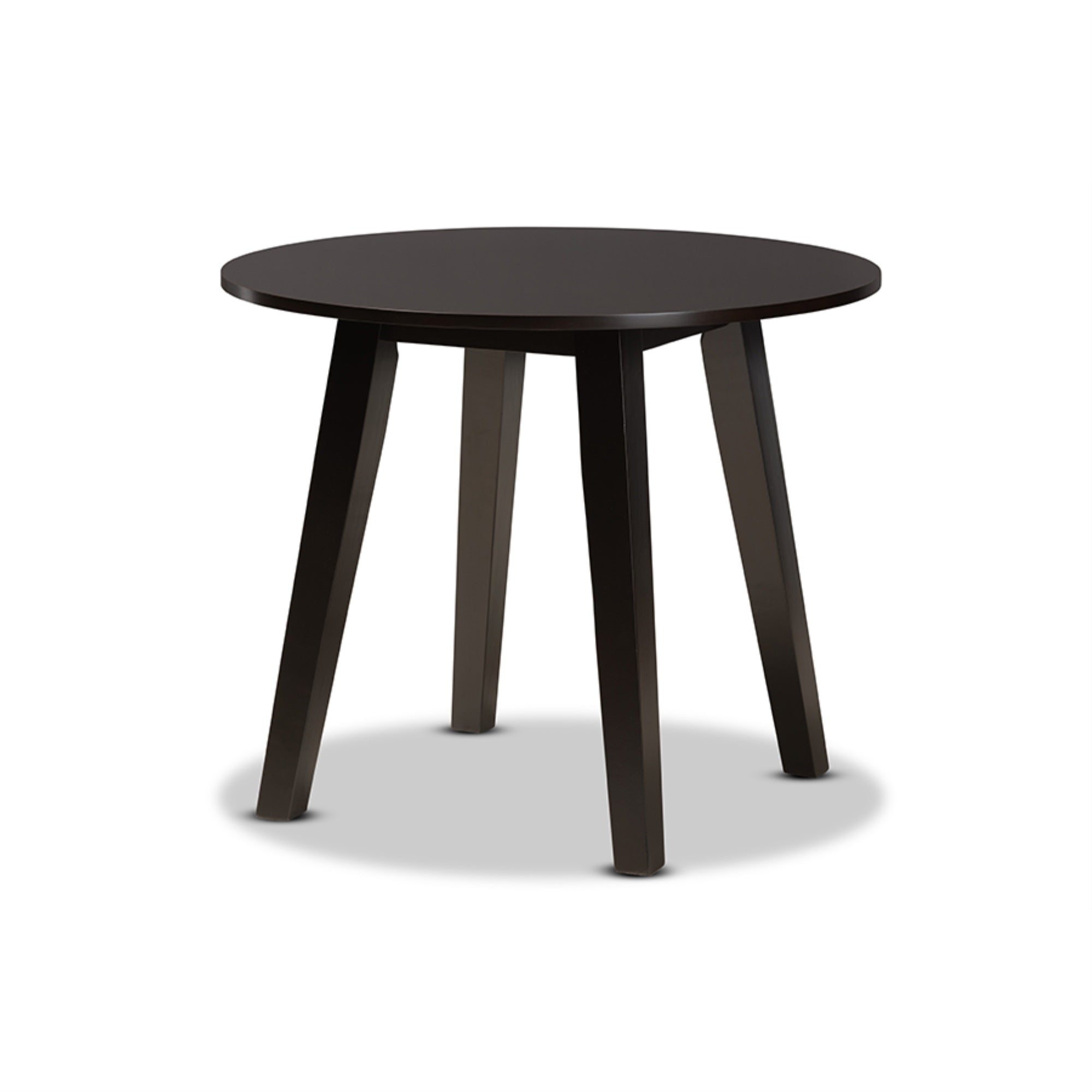 Baxton Studio Rava Modern And Contemporary Dark Brown Finished Wood 5-Piece Dining Set