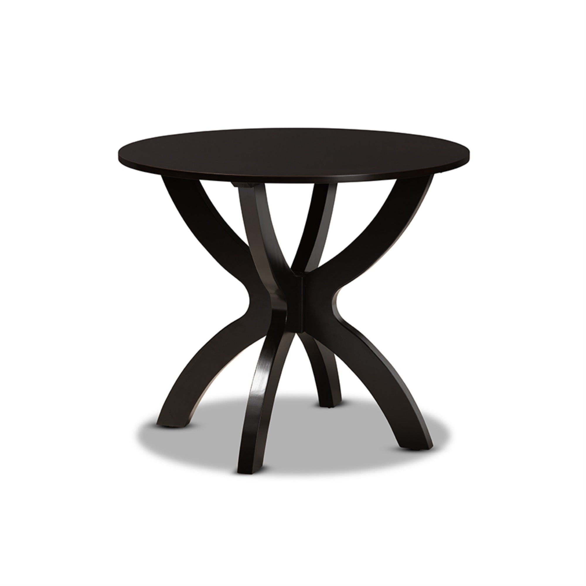 Baxton Studio Anila Modern And Contemporary Dark Brown Finished Wood 5-Piece Dining Set