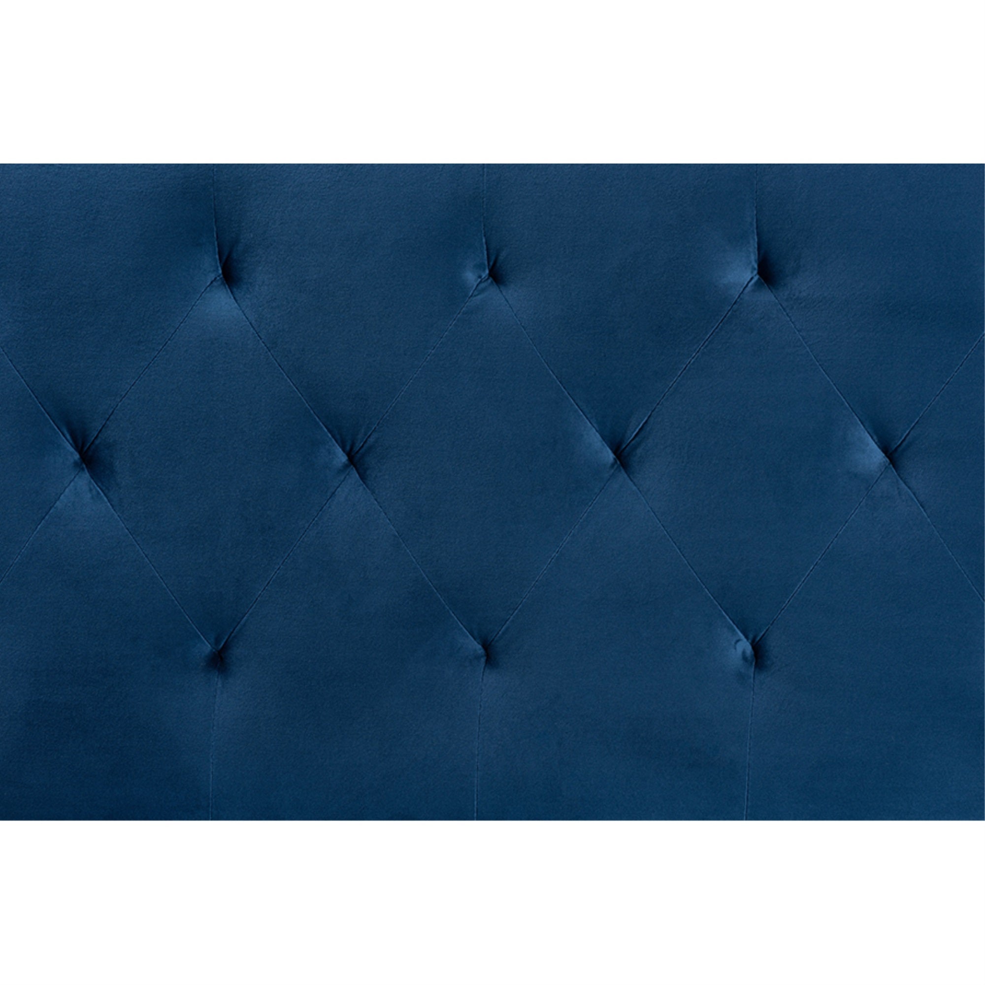 Baxton Studio Felix Modern And Contemporary Navy Blue Velvet Fabric Upholstered Full Size Headboard