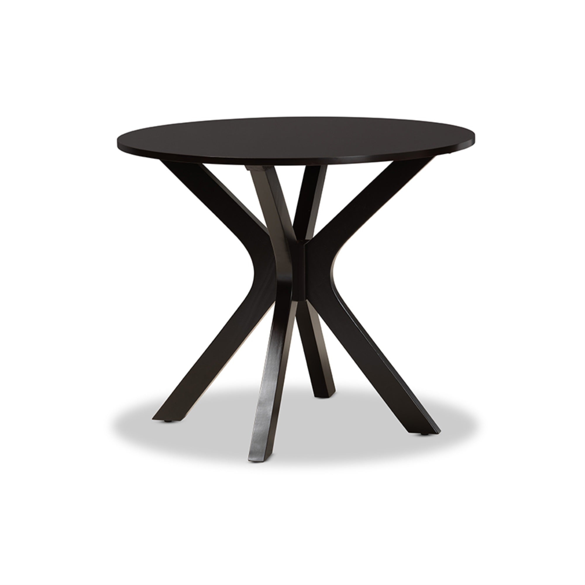 Baxton Studio Zora Modern And Contemporary Dark Brown Finished Wood 5-Piece Dining Set